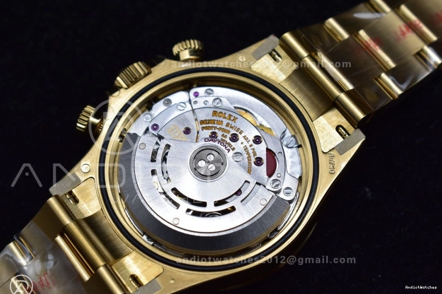 on Best Clean YG 415 V 116505 SA4130 Edition 1:1 Bracelet Daytona Dial Black Vibrant 0307